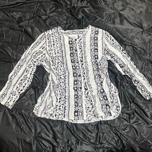 VIPetites Vintage 80’s Women’s Button Up Blouse